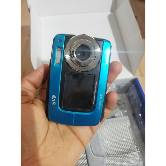 SVP Waterproof 18  Mega Pixel Digital Camera AQUA 5500-A w/ Floating Wristband - Picture 2 of 8